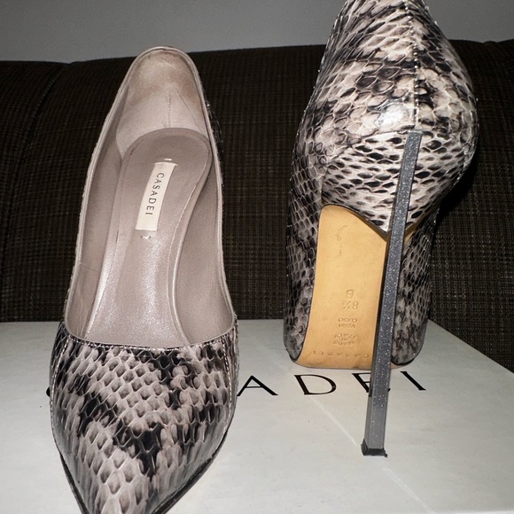 Casadei Skyhigh Blade Python Skin Pumps , size 8.5 - Picture 3 of 8